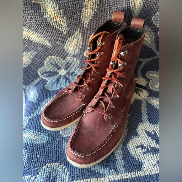 Sperry Other - Sperry Top-Sider Men’s Leather Duck Boots Brown Size 9